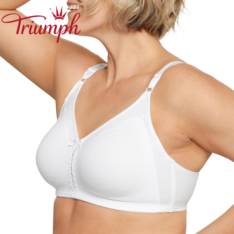 Triumph - 3 szt. (75A-110F) 💝Wygodny, bawełniany biustonosz na co dzień