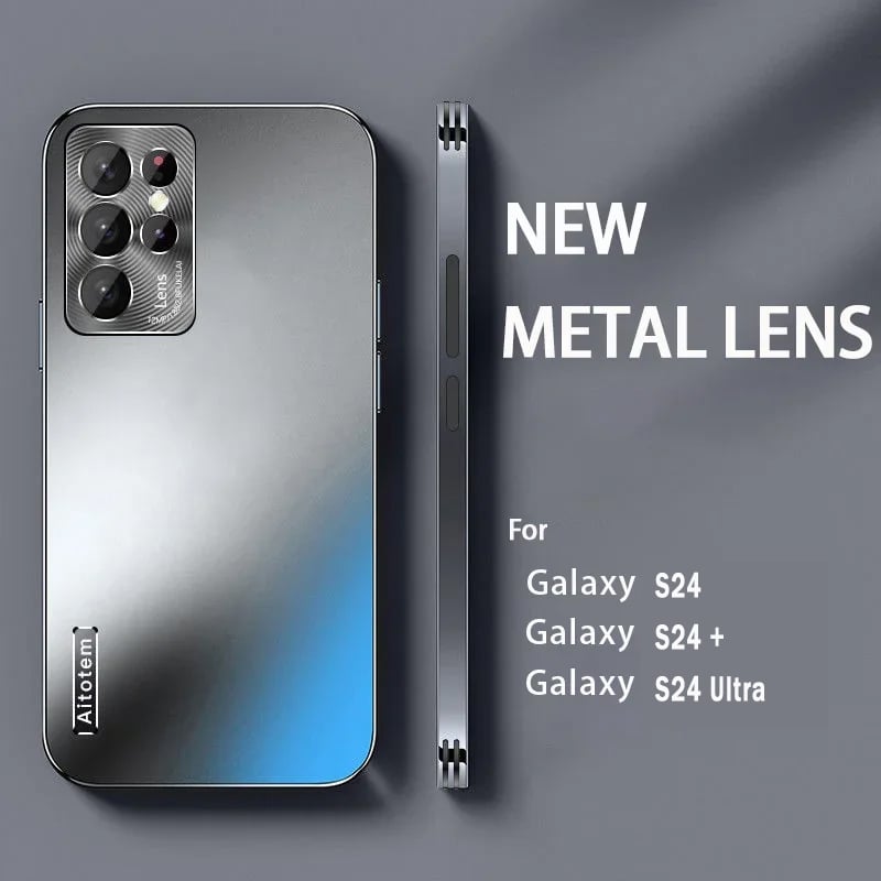 Nowe metalowe etui odporne na wstrząsy do telefonów Samsung serii 23/24
