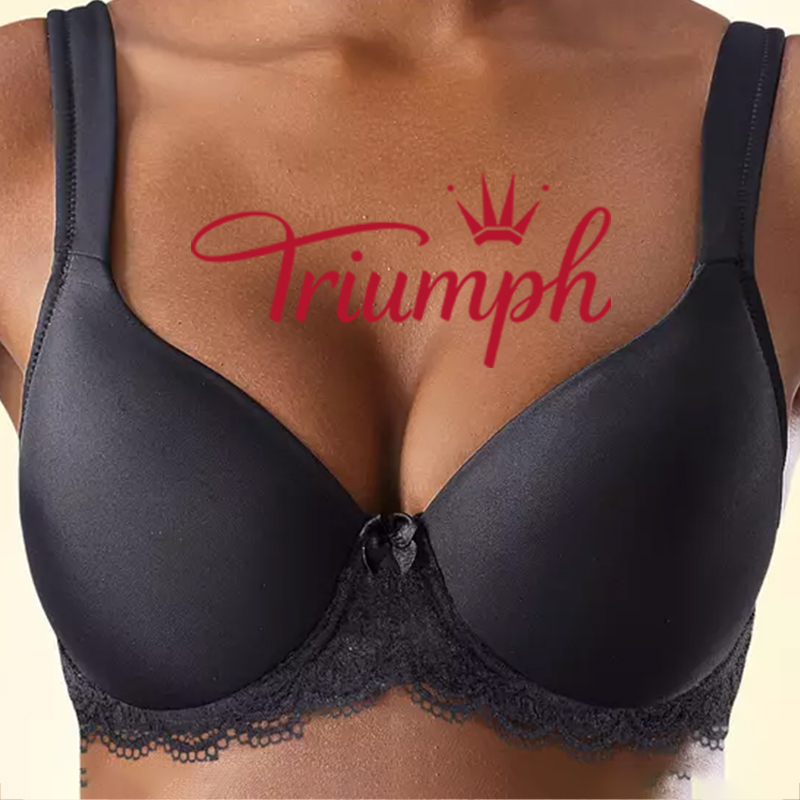 Triumph® – 3 sztuki💖✨2024 Nowość damska miękki biustonosz haftowany plus size