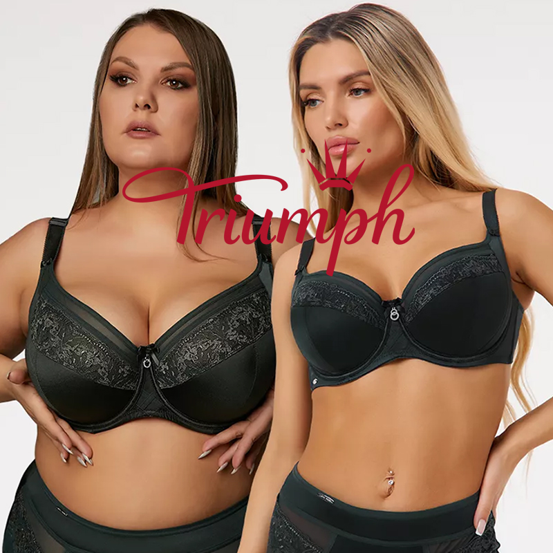 💖Triumph® 3-pak ✨Biustonosz z cienką pianką na duży biust