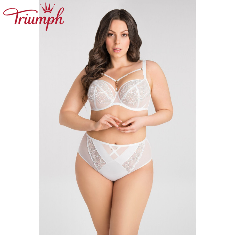 Triumph - (3 szt.) Odpinany miękki haftowany biustonosz