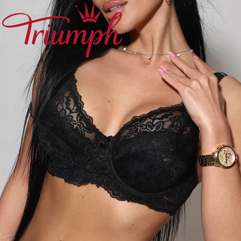 💖Triumph® 3-pak ✨Biustonosz koronkowy duże rozmiary