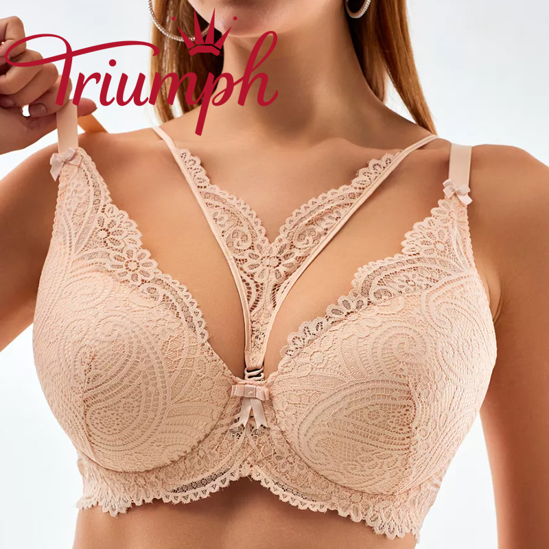💖Triumph® 3-pak ✨Biustonosz koronkowy push-up