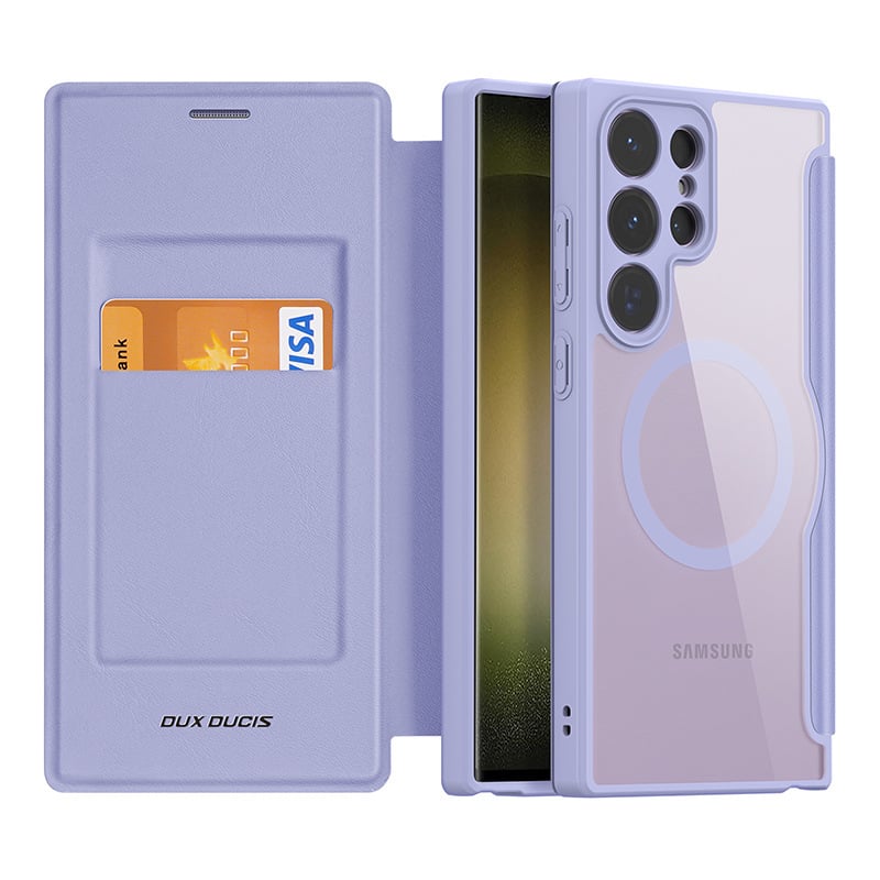 🔥🔥2024 Nowy skórzany magnetyczny stojak etui z klapką na telefon Samsung 23 / 24 Series