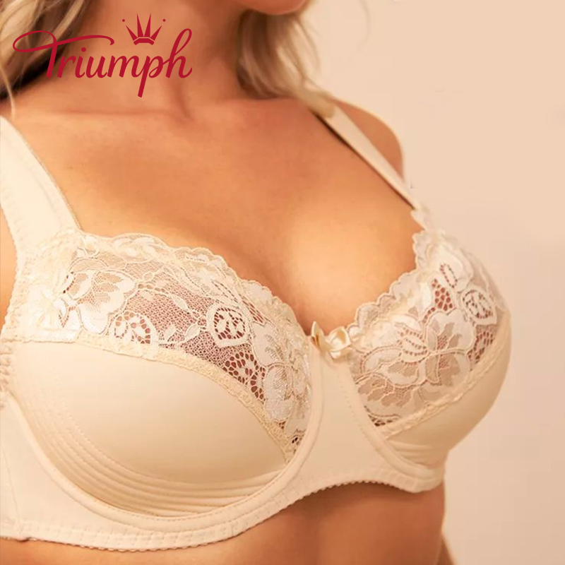 💖Triumph 4 στοιχεία® ✨Σουτιέν με μπανέλα και δαντέλα για μεγάλο στήθος 2