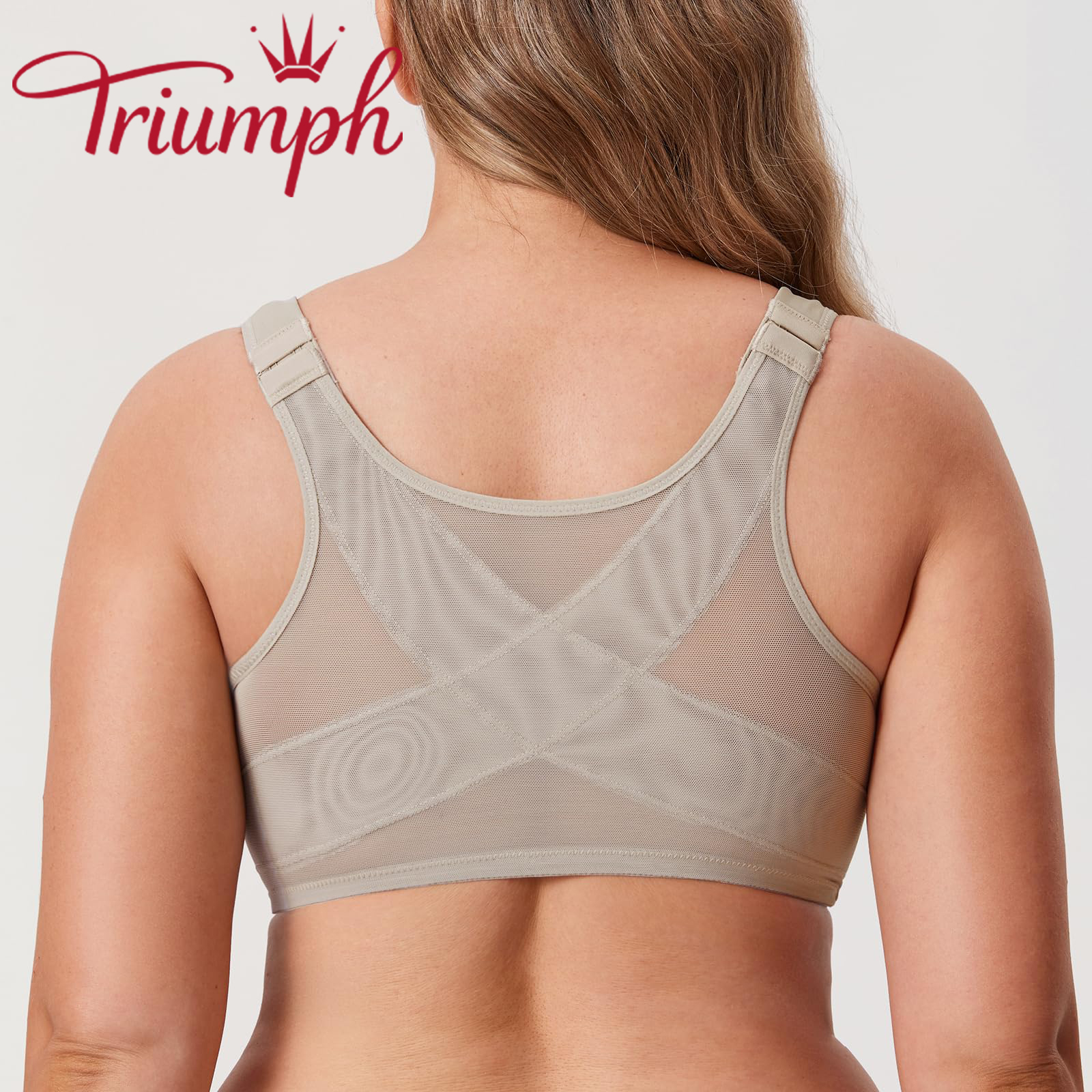 Triumph®👑3 Temptations✨✨70% jakości💝Biustonosz zapinany z przodu, zapewniający pełne pokrycie [75A-120F]