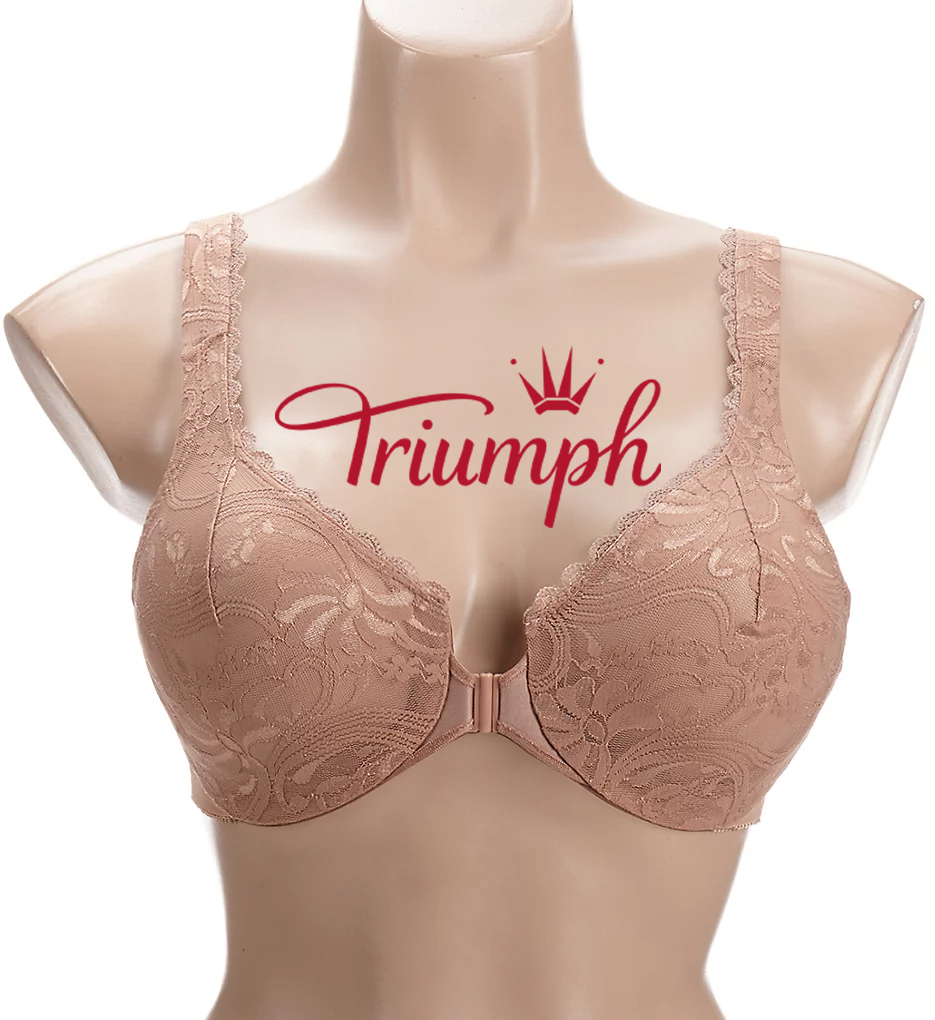Triumph - 3 db. (75A-120F) 💝Stretch csipke elülső zárható melltartó