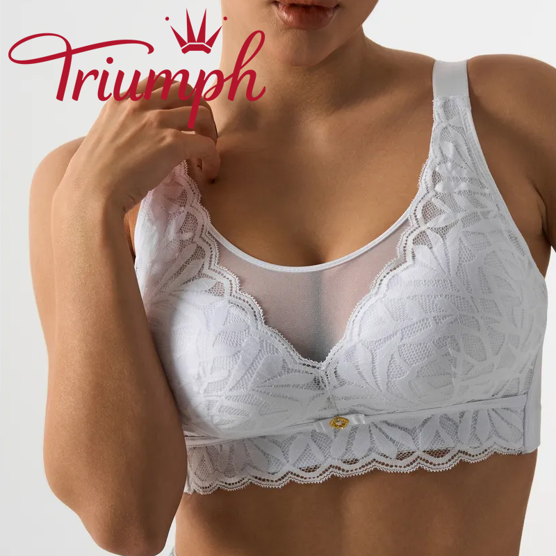 Triumph - (3 sztuki) ——Biustonosz koronkowy bez fiszbin
