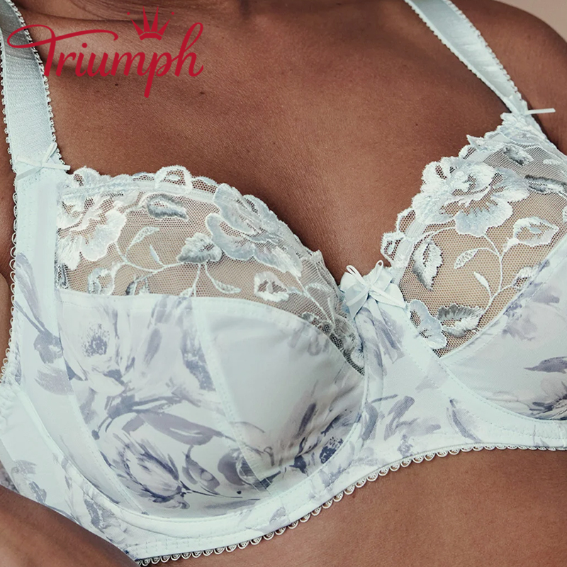 Triumph - 3 részes 🔥Hímzett teljes kupa melltartó❤️