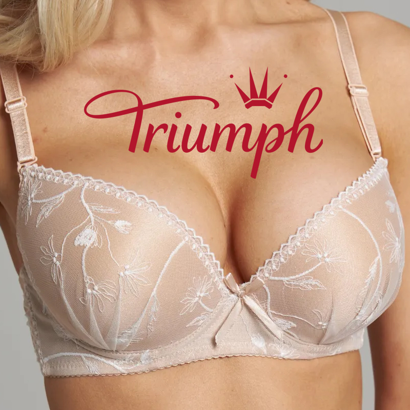 💖Triumph® 3-pak ✨Biustonosz push-up koronkowy