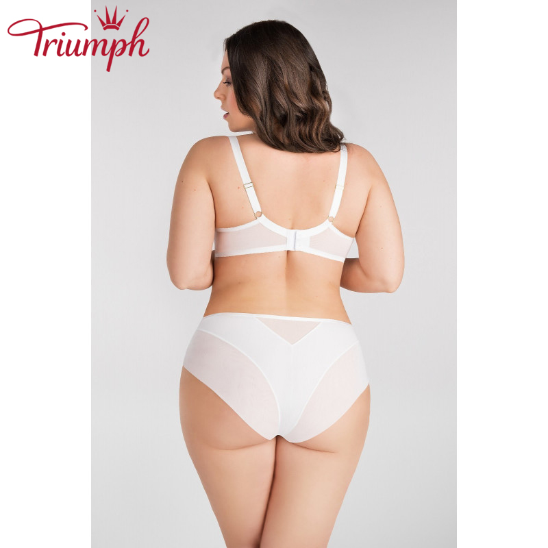 Triumph - (3 szt.) Odpinany miękki haftowany biustonosz