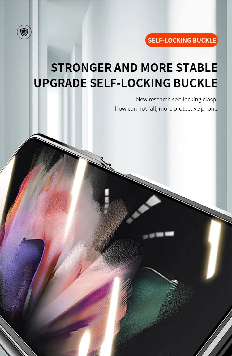 Do etui na telefon komórkowy Samsung Fold 3/4/5 szczotkowany metalowy pokrowiec ochronny anty-upadkowy