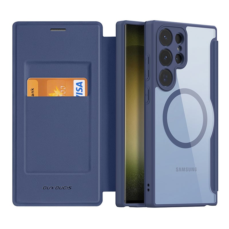 🔥🔥2024 Nowy skórzany magnetyczny stojak etui z klapką na telefon Samsung 23 / 24 Series