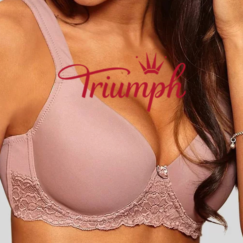 Triumph® – 3 sztuki💖✨2024 Nowość damska miękki biustonosz haftowany plus size