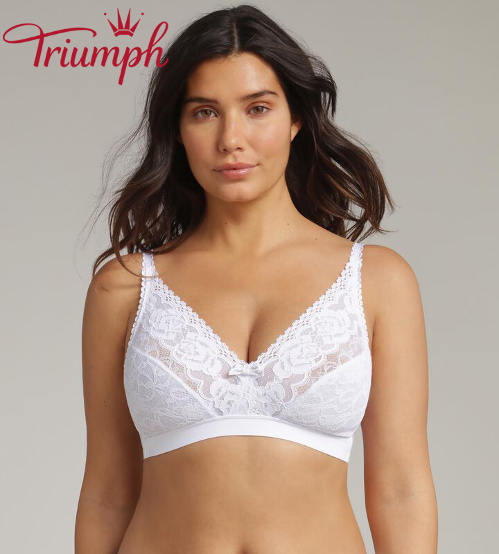 Triumph - 3 sztuki 🔥💝Biustonosz bez fiszbin w kwiaty✨
