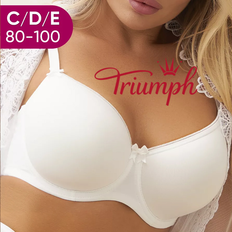 Triumph - (3 sztuki) Gładki biustonosz w dużych rozmiarach