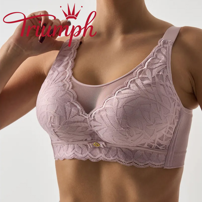 Triumph - (3 sztuki) ——Biustonosz koronkowy bez fiszbin