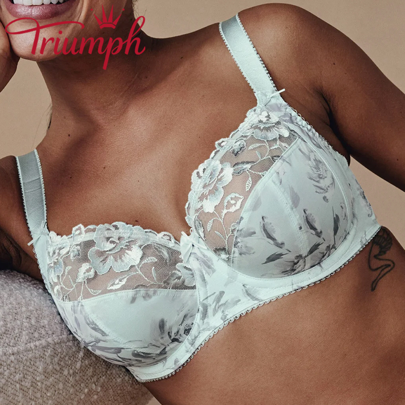 Triumph - 3 részes 🔥Hímzett teljes kupa melltartó❤️