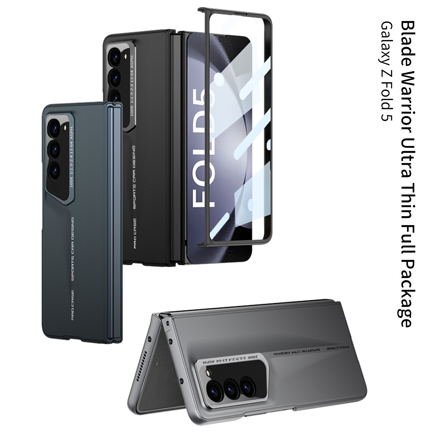 Suitable for Samsung Shell Film Integrated Magnetic Folding Hinge Phone Case