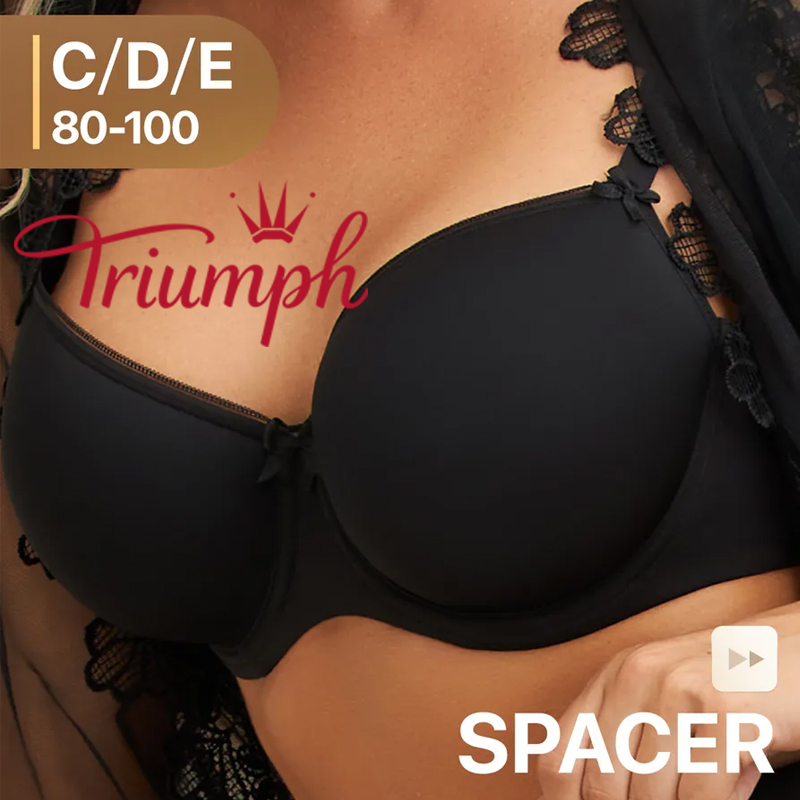 Triumph - (3 sztuki) Gładki biustonosz w dużych rozmiarach
