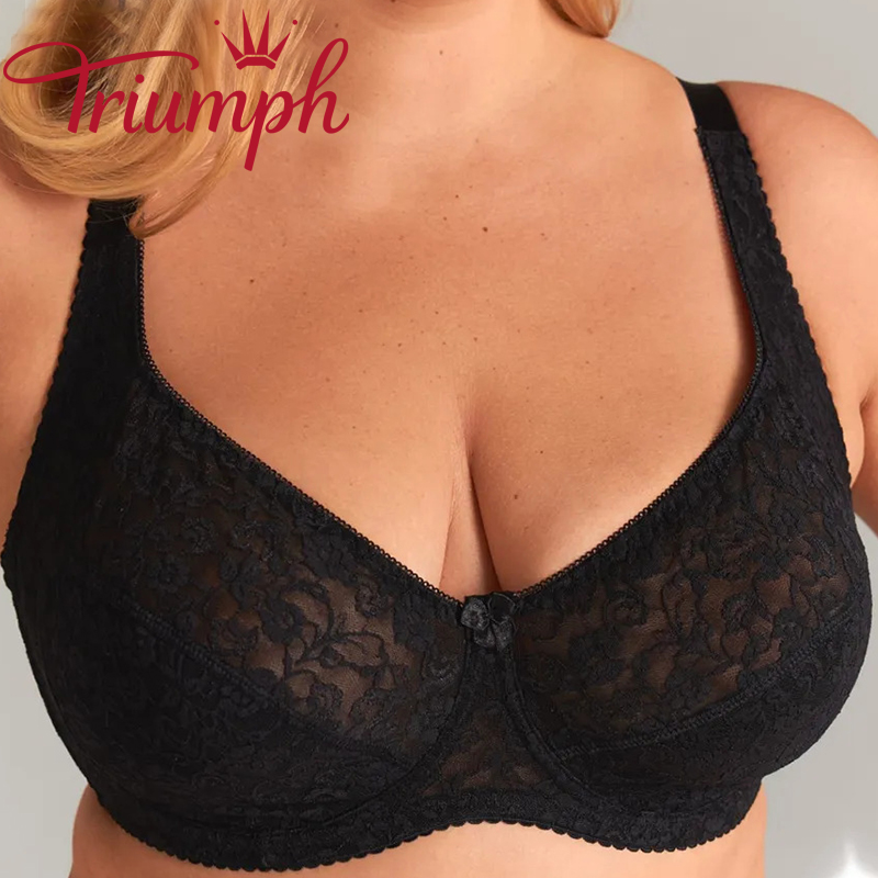 💖Triumph® 4 sztuki ✨Biustonosz koronkowy duże rozmiary✨