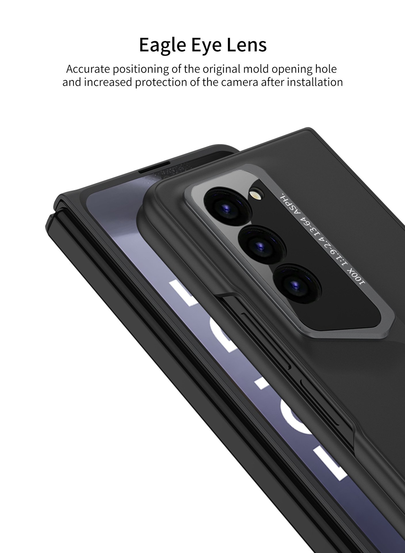 Suitable for Samsung Shell Film Integrated Magnetic Folding Hinge Phone Case