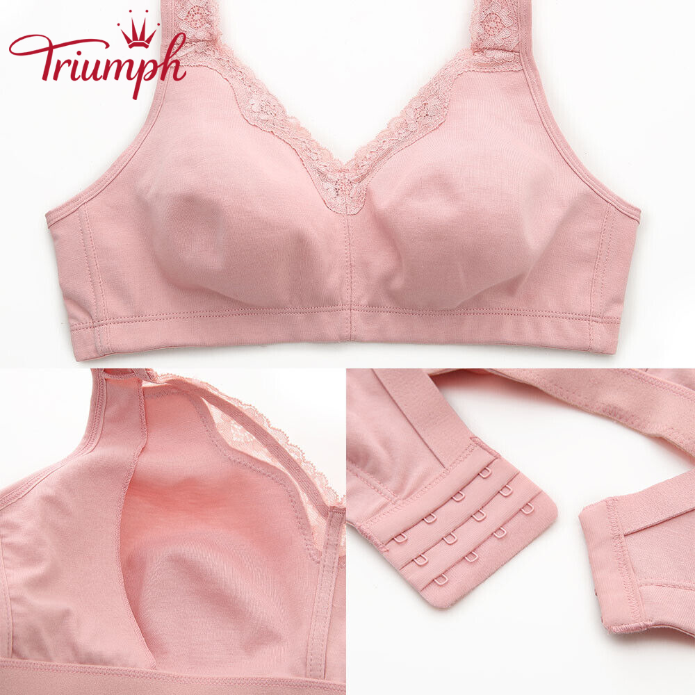TRIUMPH - 3 DB. 💥Női pamut nagyméretű melltartó