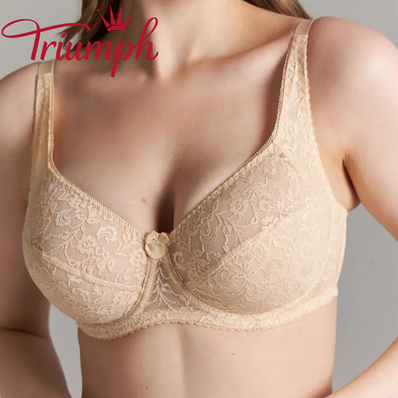 💖Triumph® 4 sztuki ✨Biustonosz koronkowy duże rozmiary✨