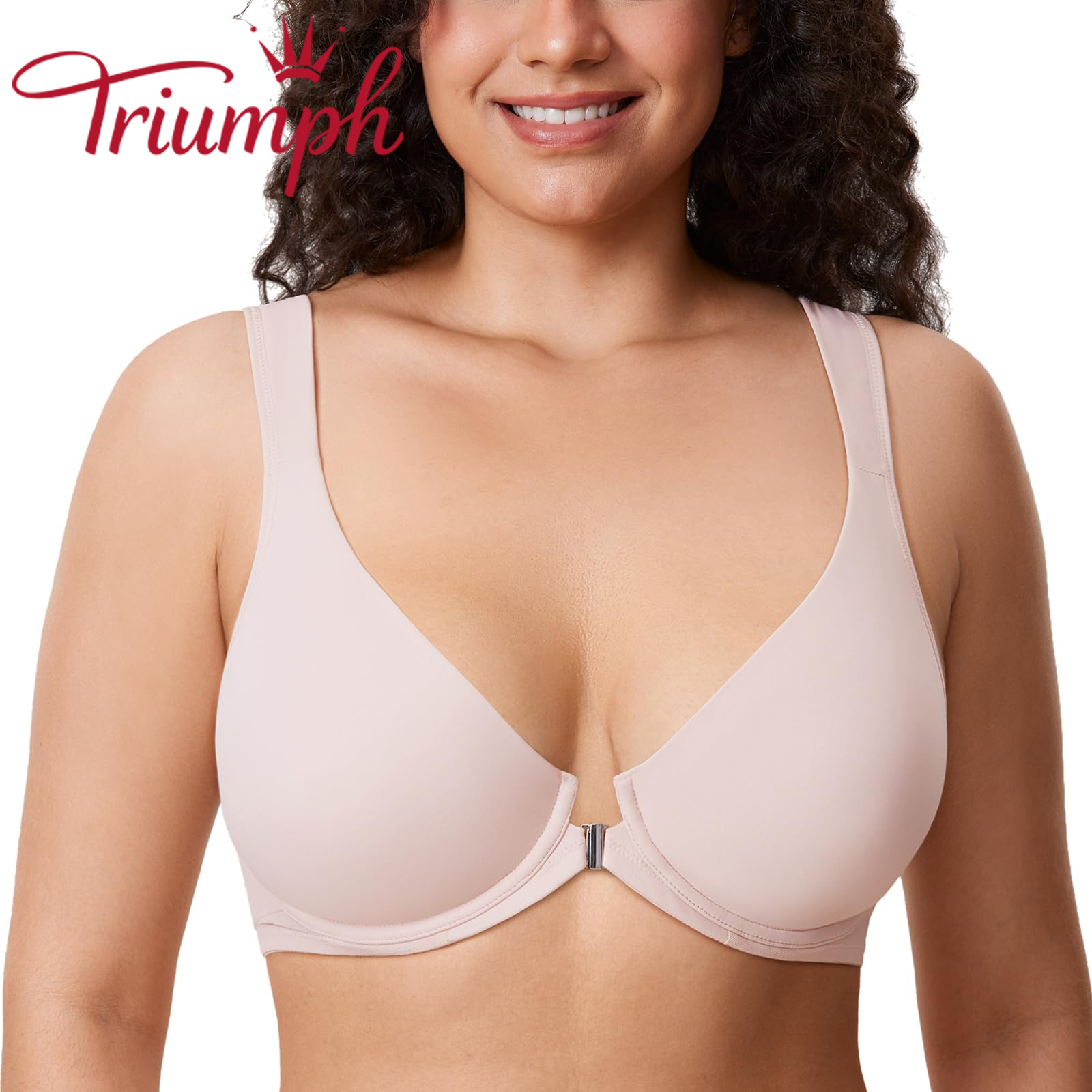 Triumph®👑3 Temptations✨✨70% jakości💝Biustonosz zapinany z przodu, zapewniający pełne pokrycie [75A-120F]