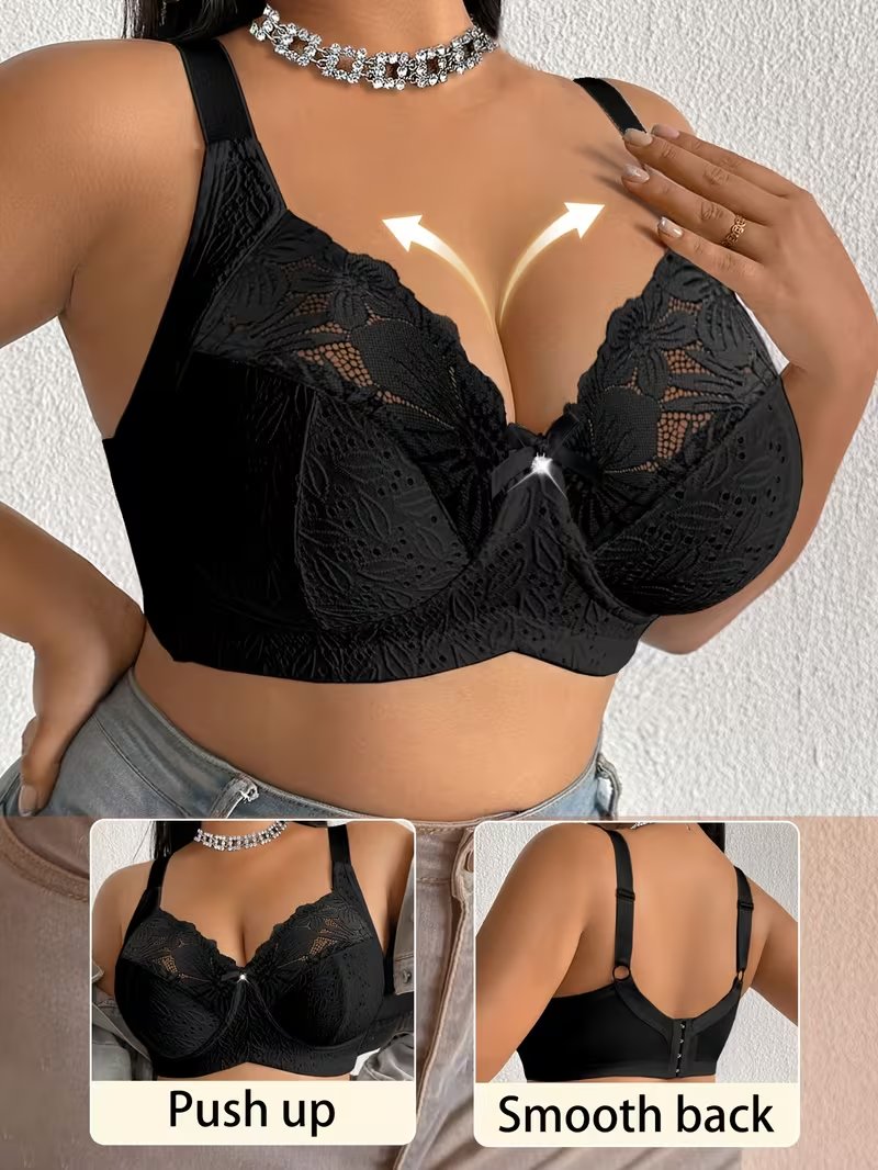 Triumph - 4 τεμάχια(75-120) 🔥Γυναικείο σουτιέν plus size με δαντέλα