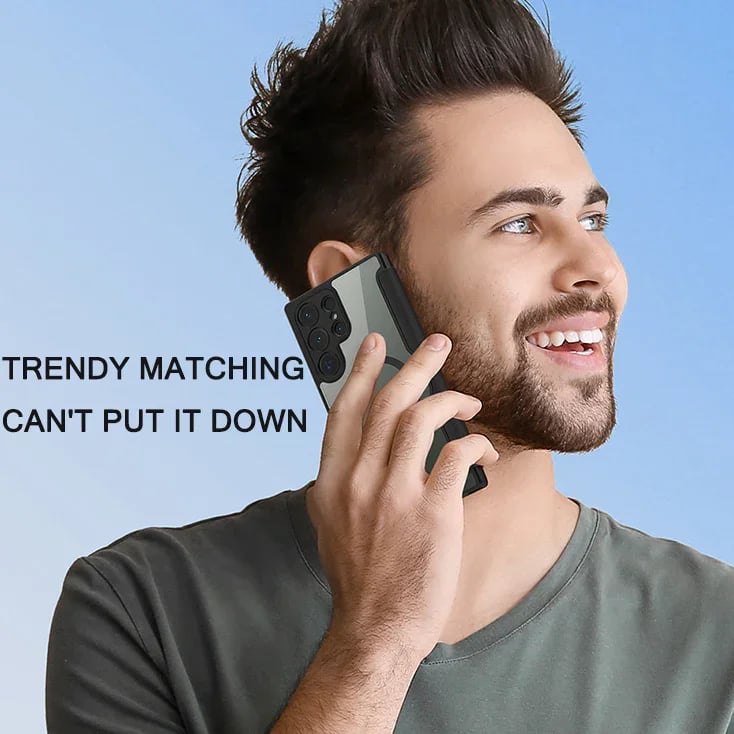 🔥🔥2024 Nowy skórzany magnetyczny stojak etui z klapką na telefon Samsung 23 / 24 Series