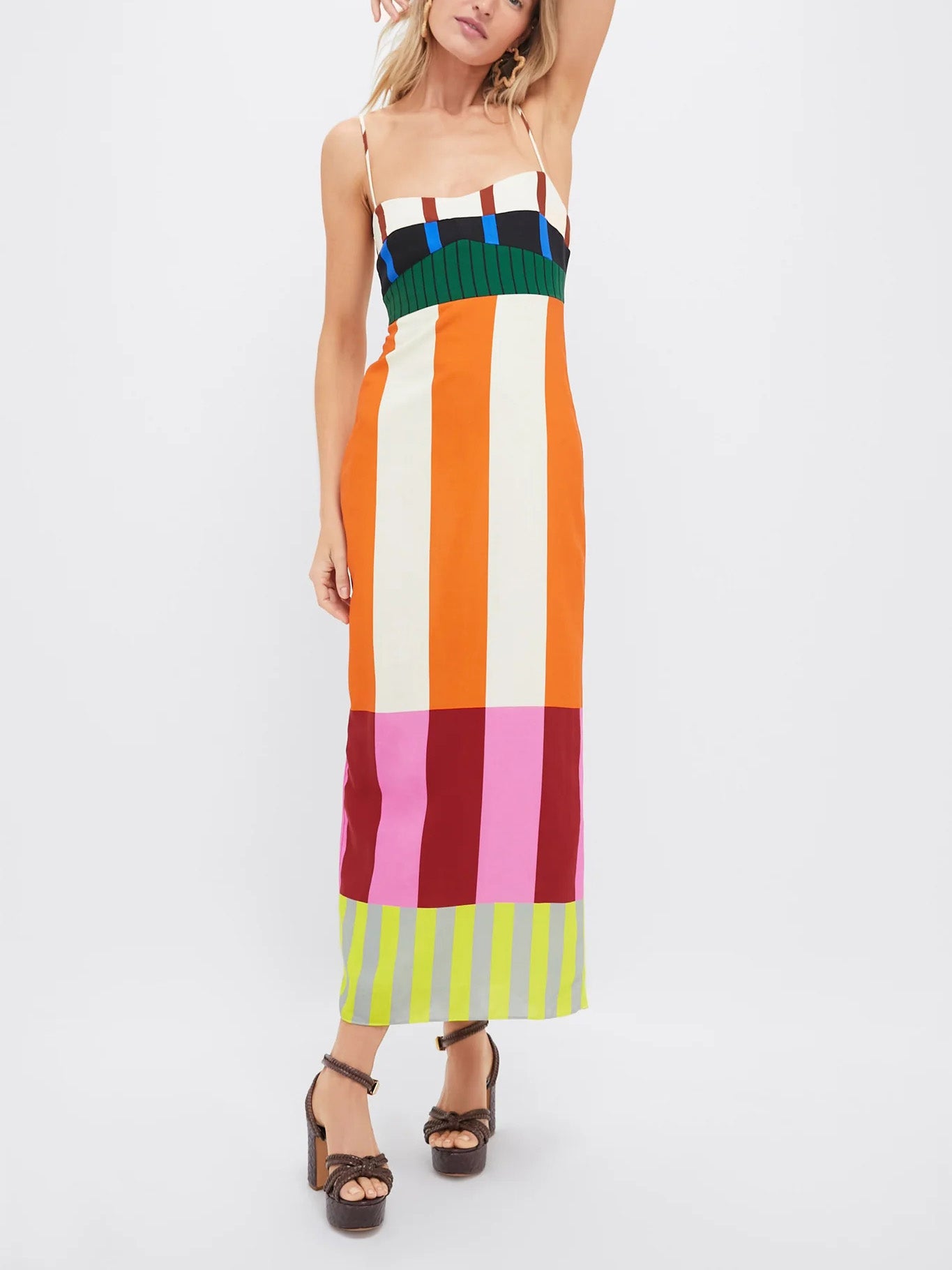 ZARA Bengal Multi Paloma Maxi Dress（Darmowa dostawa）