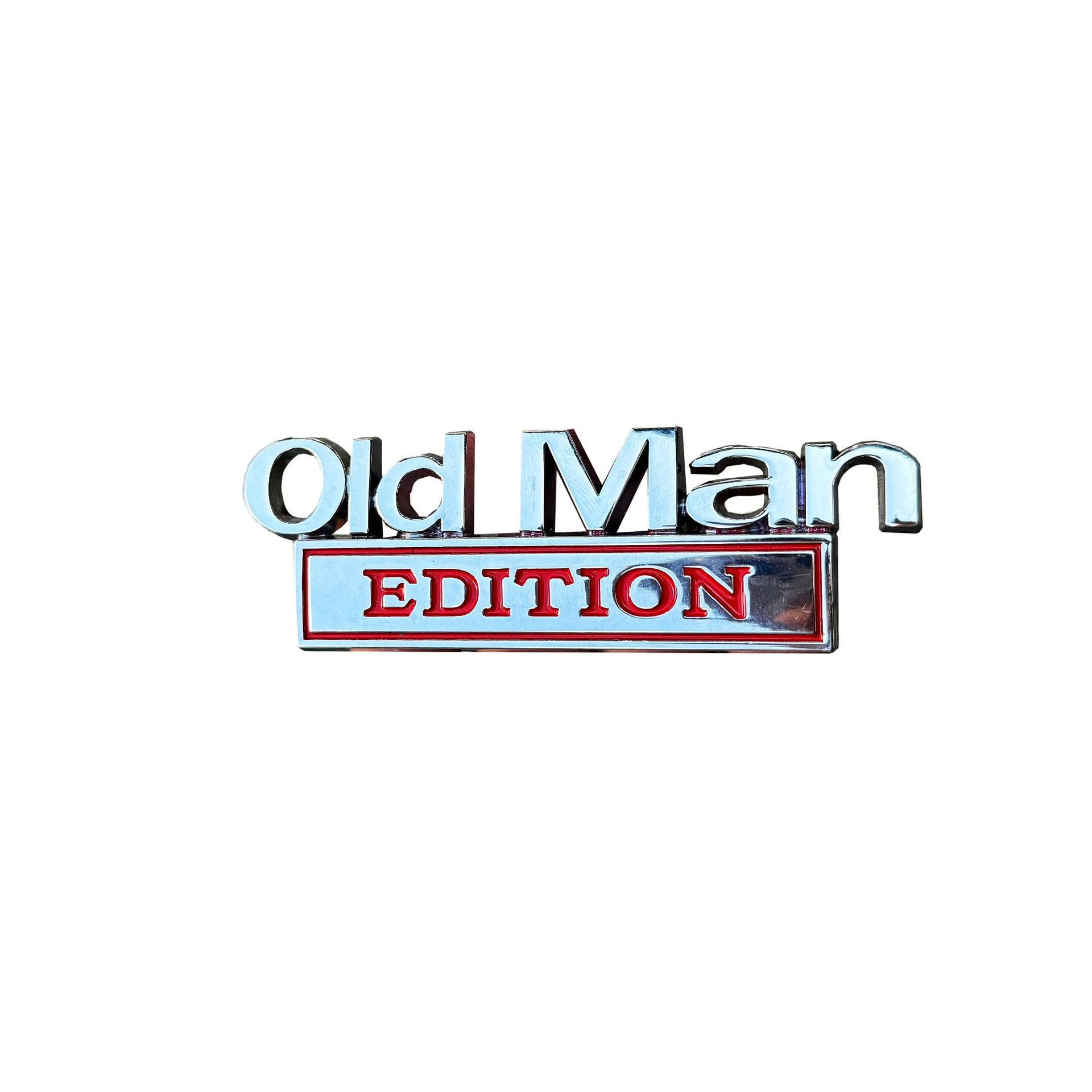 🚗 4 sztuki – emblematy samochodowe Old Man Edition