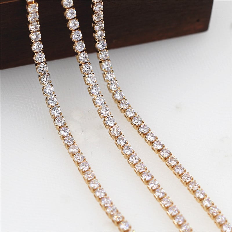 💥"Swarovski Naszyjnik tenisowy"Crystal" + Swarovski darmowa bransoletka