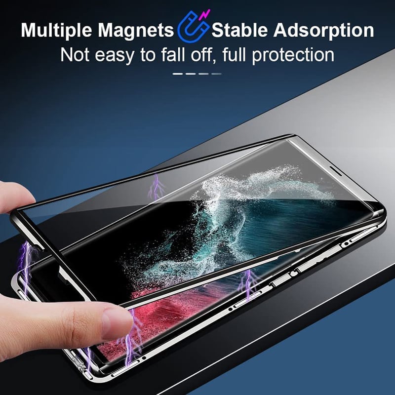 📱Magnetyczne, dwustronne etui ze szkła hartowanego🎁Kup 2 sztuki, darmowa wysyłka