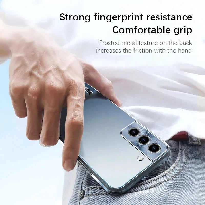 Nowe metalowe etui odporne na wstrząsy do telefonów Samsung serii 23/24
