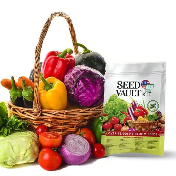 Vegetable Seed Vault Kit | 35 Variety Pack