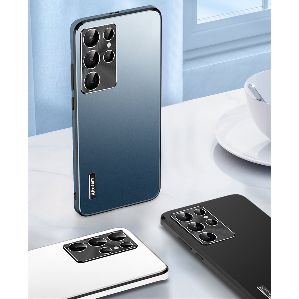 Nowe metalowe etui odporne na wstrząsy do telefonów Samsung serii 23/24