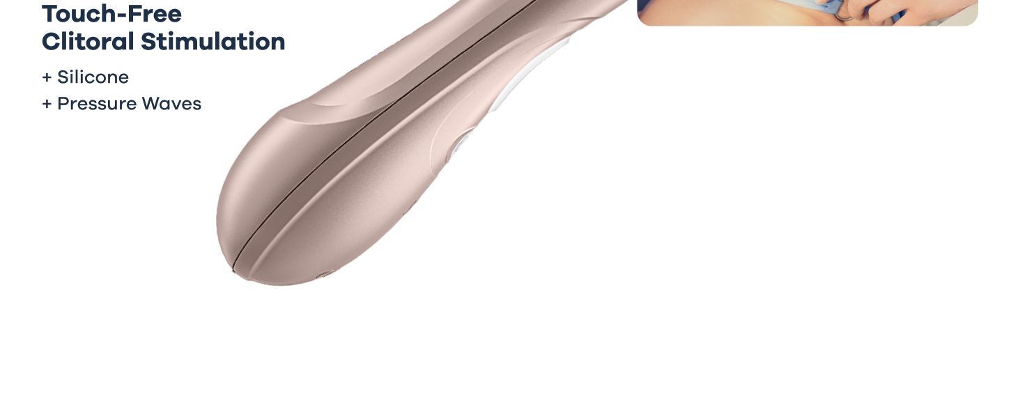 touch free clitoral stimulation silicone pressure waves