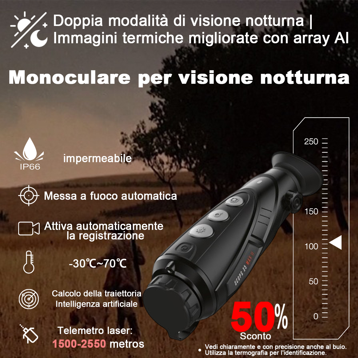 Monoculare per immagini termiche