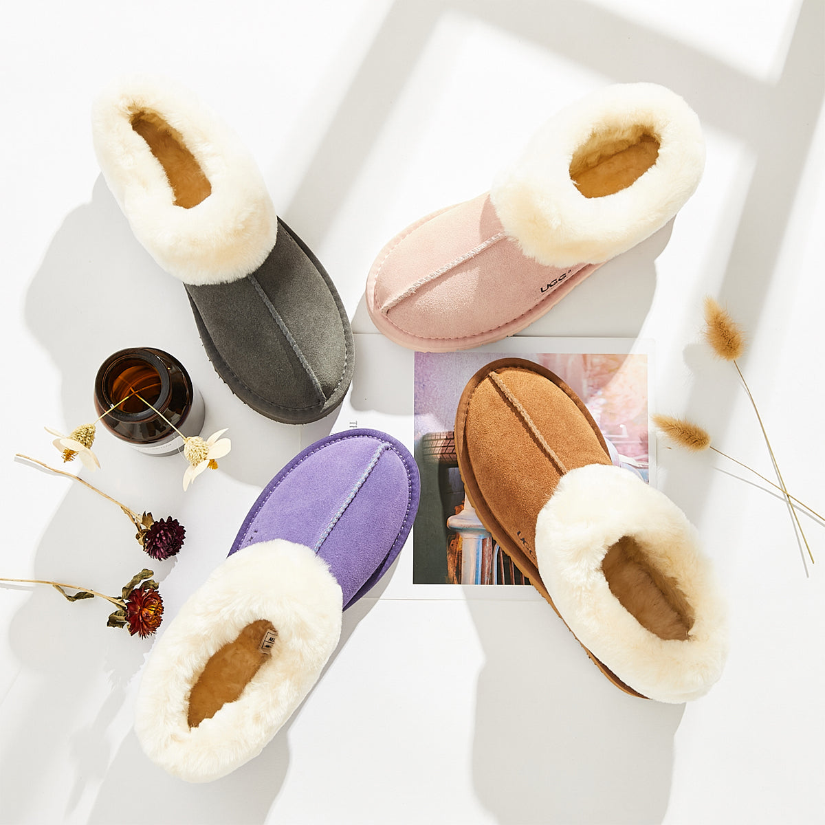 Purple and Grey uqdfgg Boots