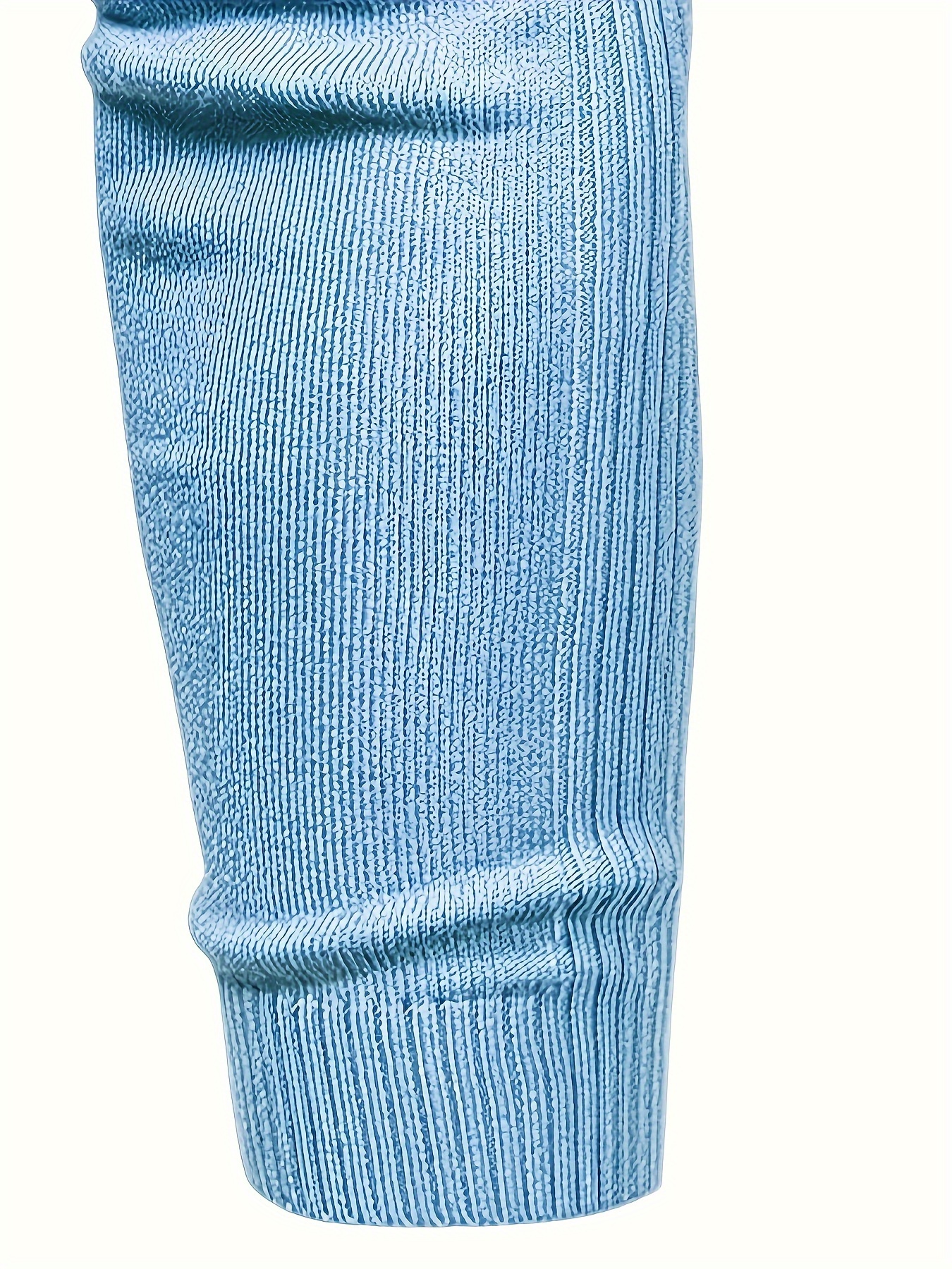 mens casual solid knitted sweater warm and stretchy crew neck pullover for fall and winter details 17