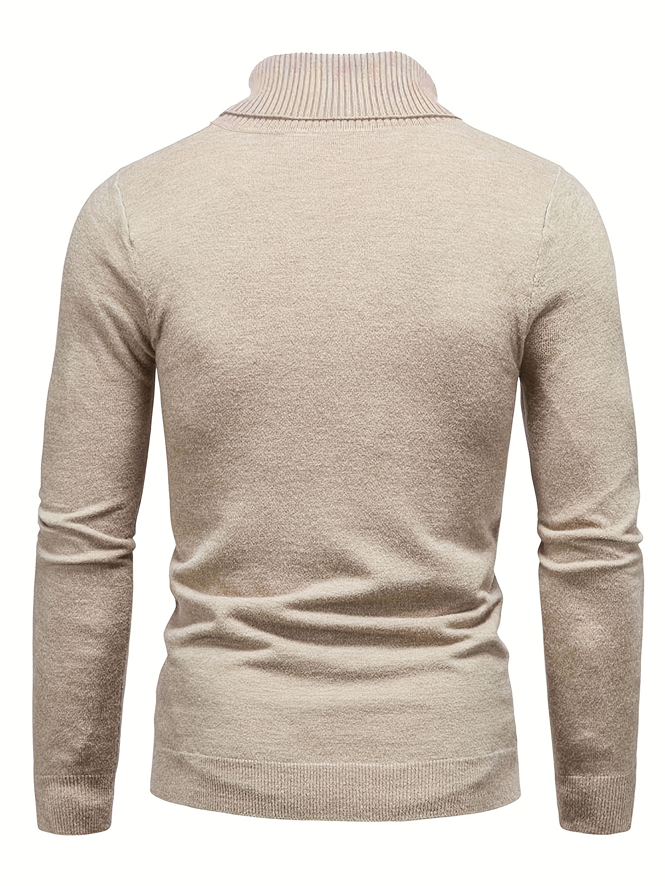 all match knitted sweater mens casual warm slightly stretch lapel neck pullover sweater for men fall winter details 12