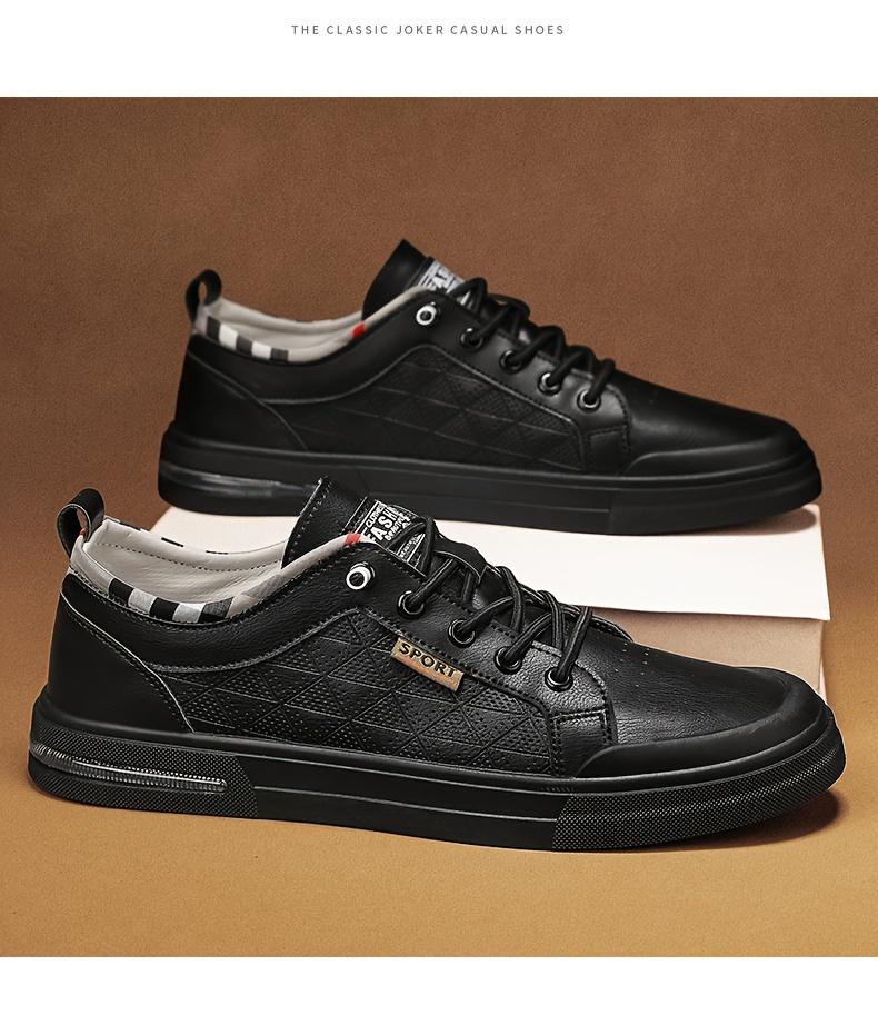 low top skateboard shoes men s trendy solid colour comfy non details 12