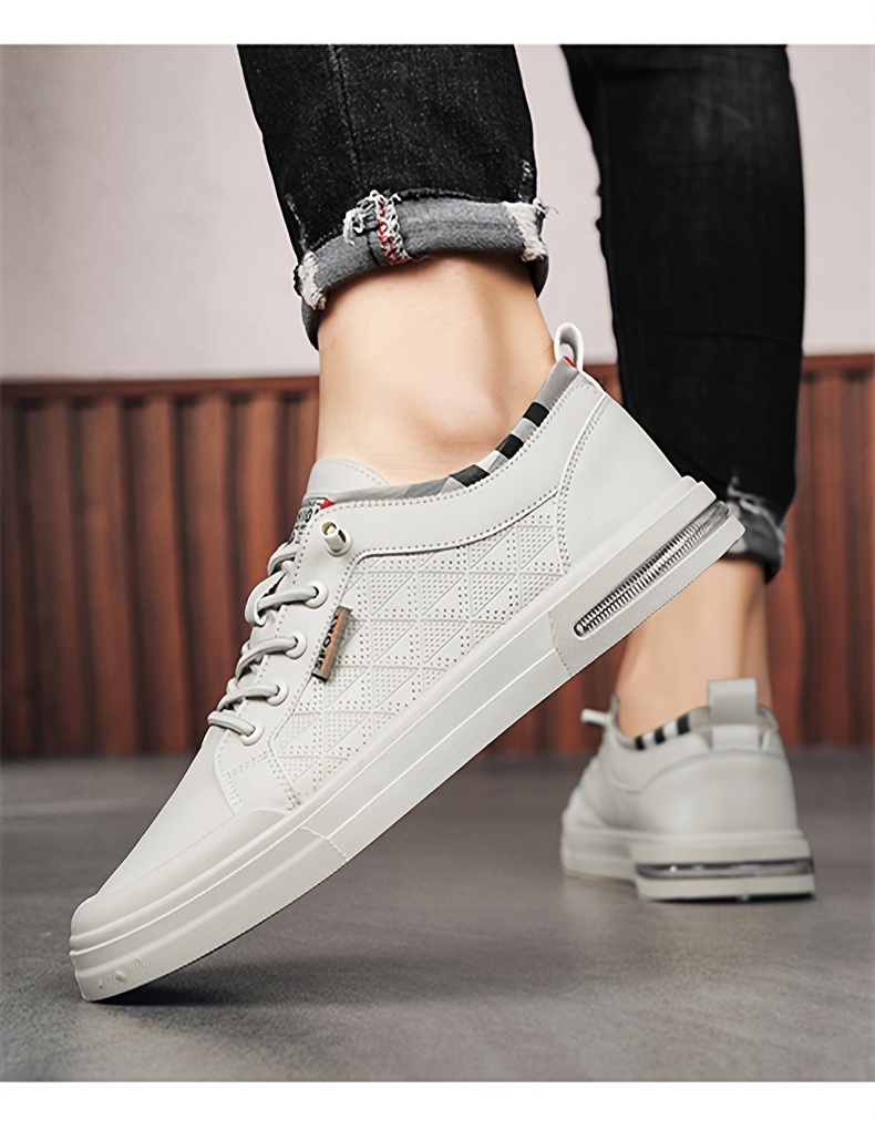 low top skateboard shoes men s trendy solid colour comfy non details 1