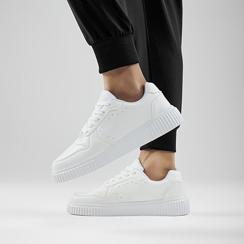 trendy skateboard shoes men s lace non slip season outdoor details 0