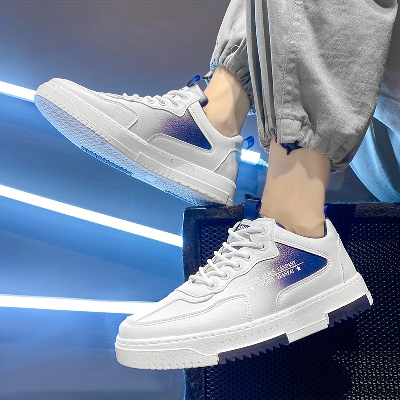 gradient detail skate shoes men s good grip breathable lace details 10