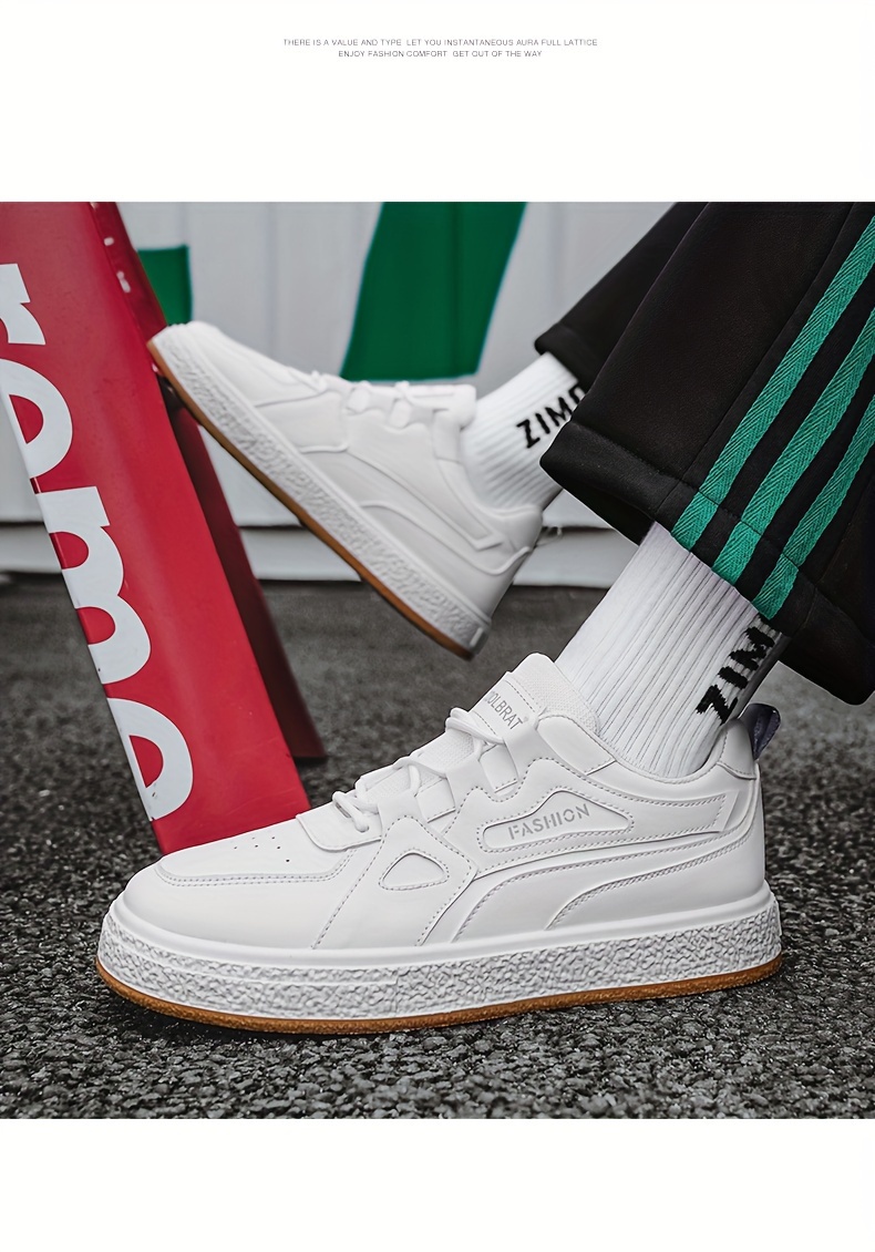 low top skateboard shoes men s trendy comfy non slip durable details 4