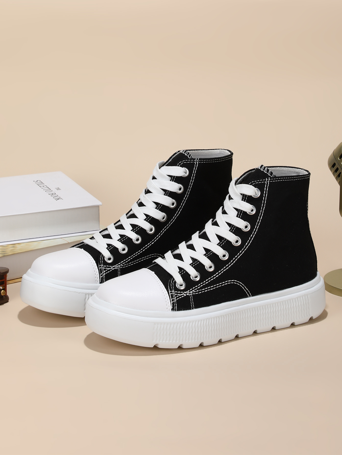 solid color casual shoes women s lace comfy platform soft details 2