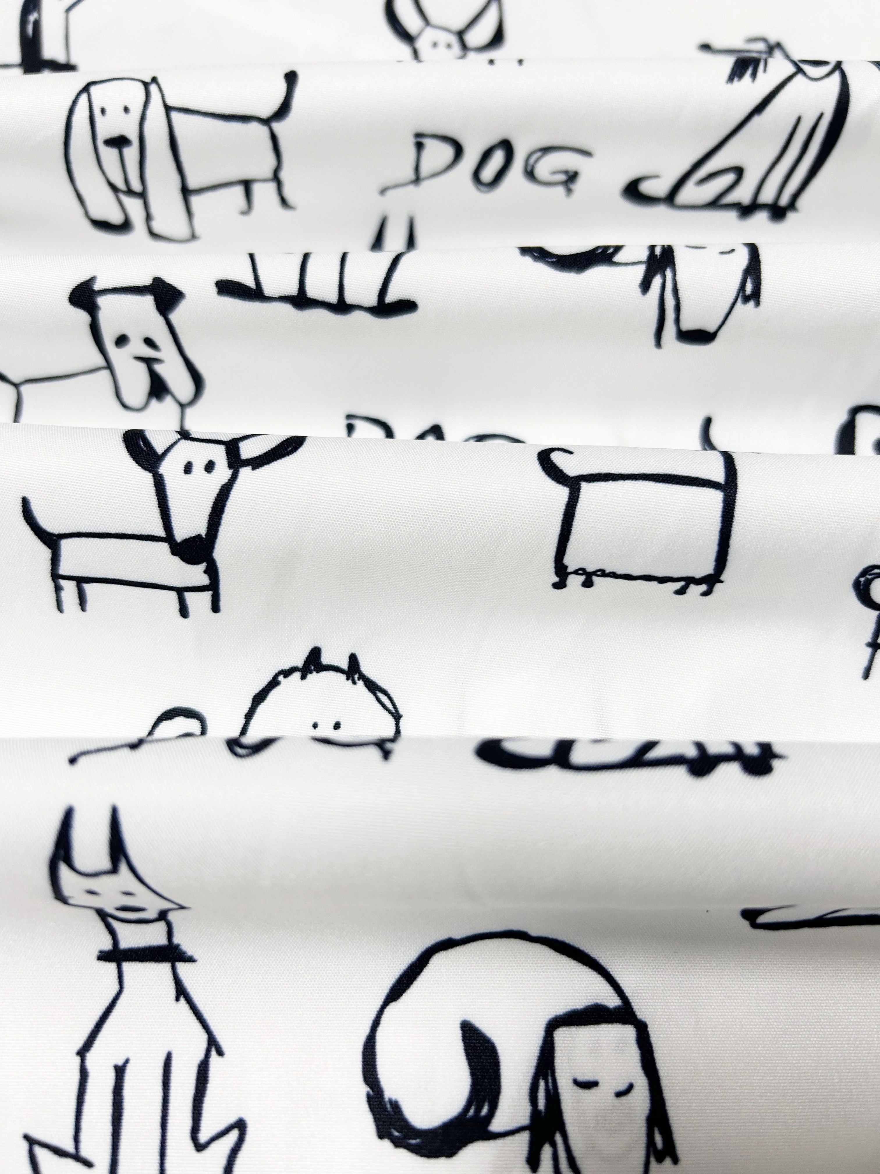 plus size casual blouse womens plus dog print button up long sleeve turn down collar blouse details 3